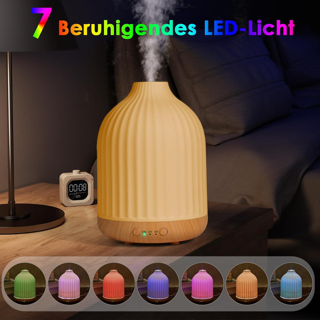 Ultraschall Aroma Diffuser 250 ml Duftdiffusor Luftbefeuchter Weiss