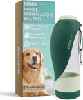 emmi‑PET Hundetrinkflasche mit Futterbehaelter Dunkelgruen