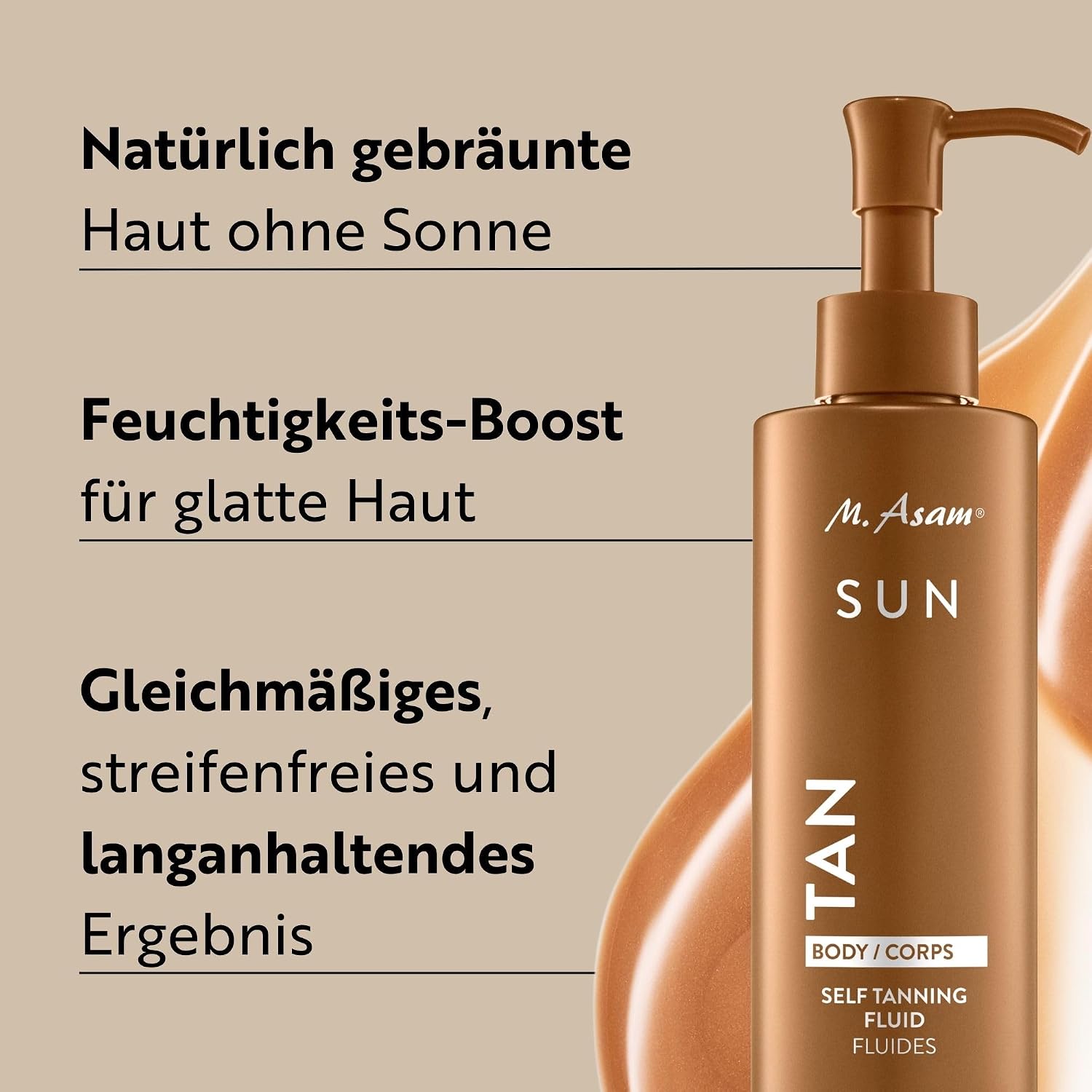 M. Asam Sun Self Tanning Fluid Selbstbraeuner gleichmaessige Braeune