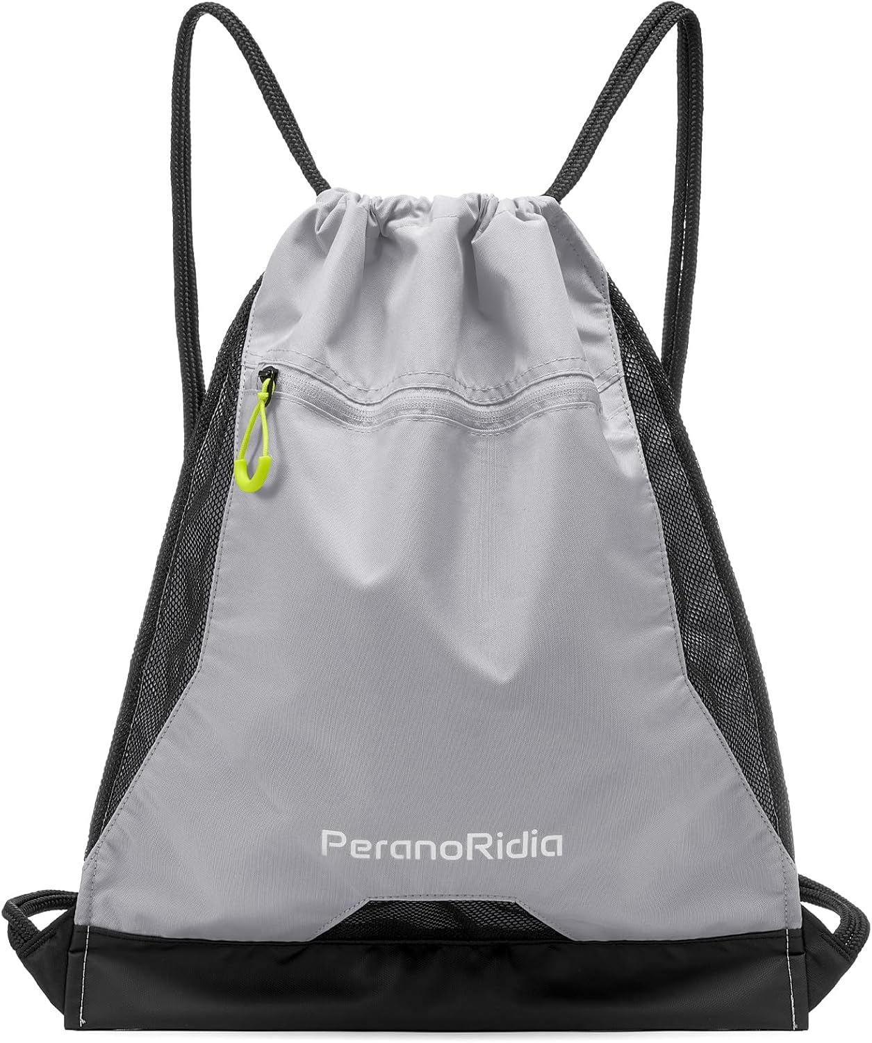 Sportbeutel Turnbeutel 36x45x7 cm Unisex Rucksackbeutel Schwarz/Grau/Gruen