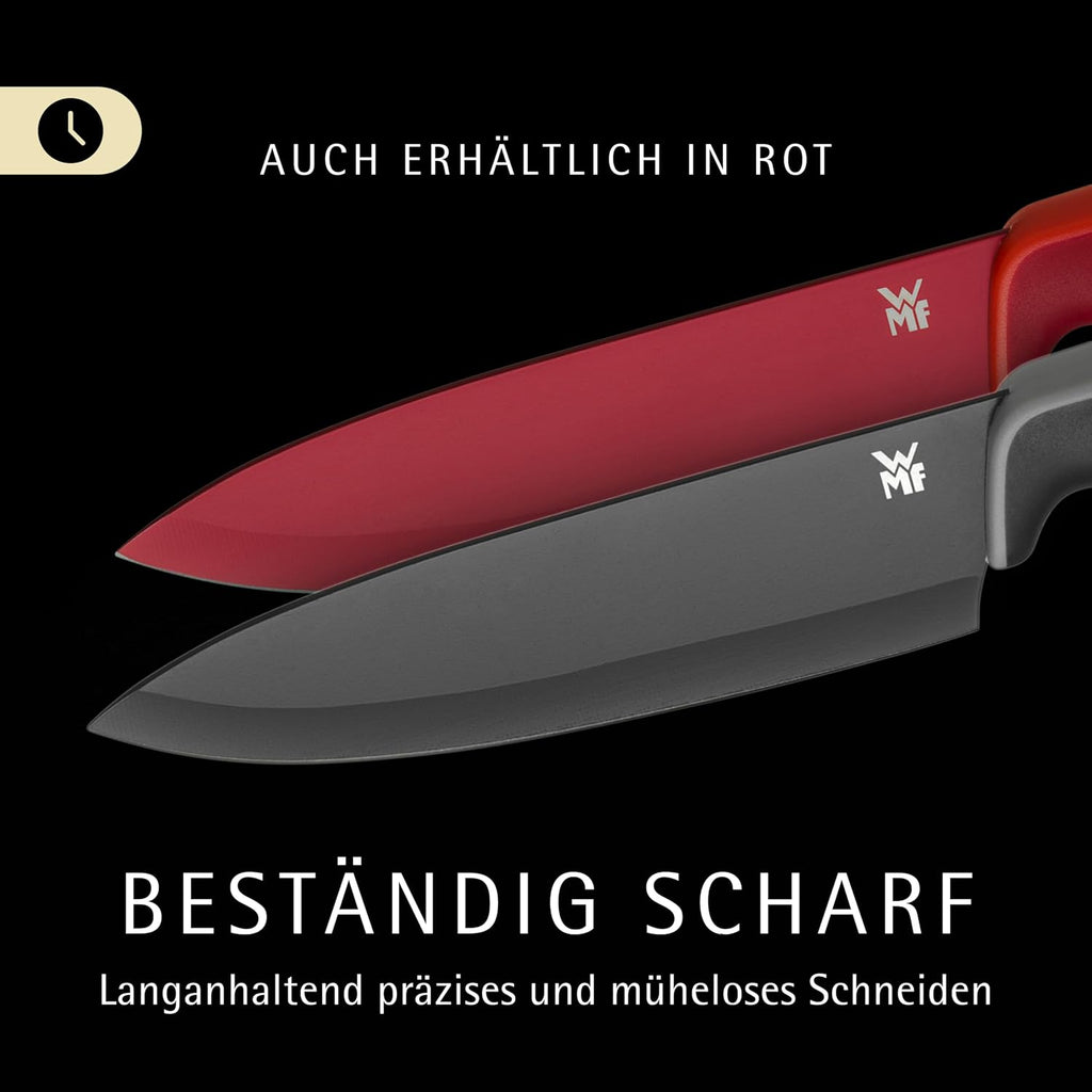 WMF Touch Messerset 2-teilig Kochmesser & Gemuesemesser Antihaft Schwarz