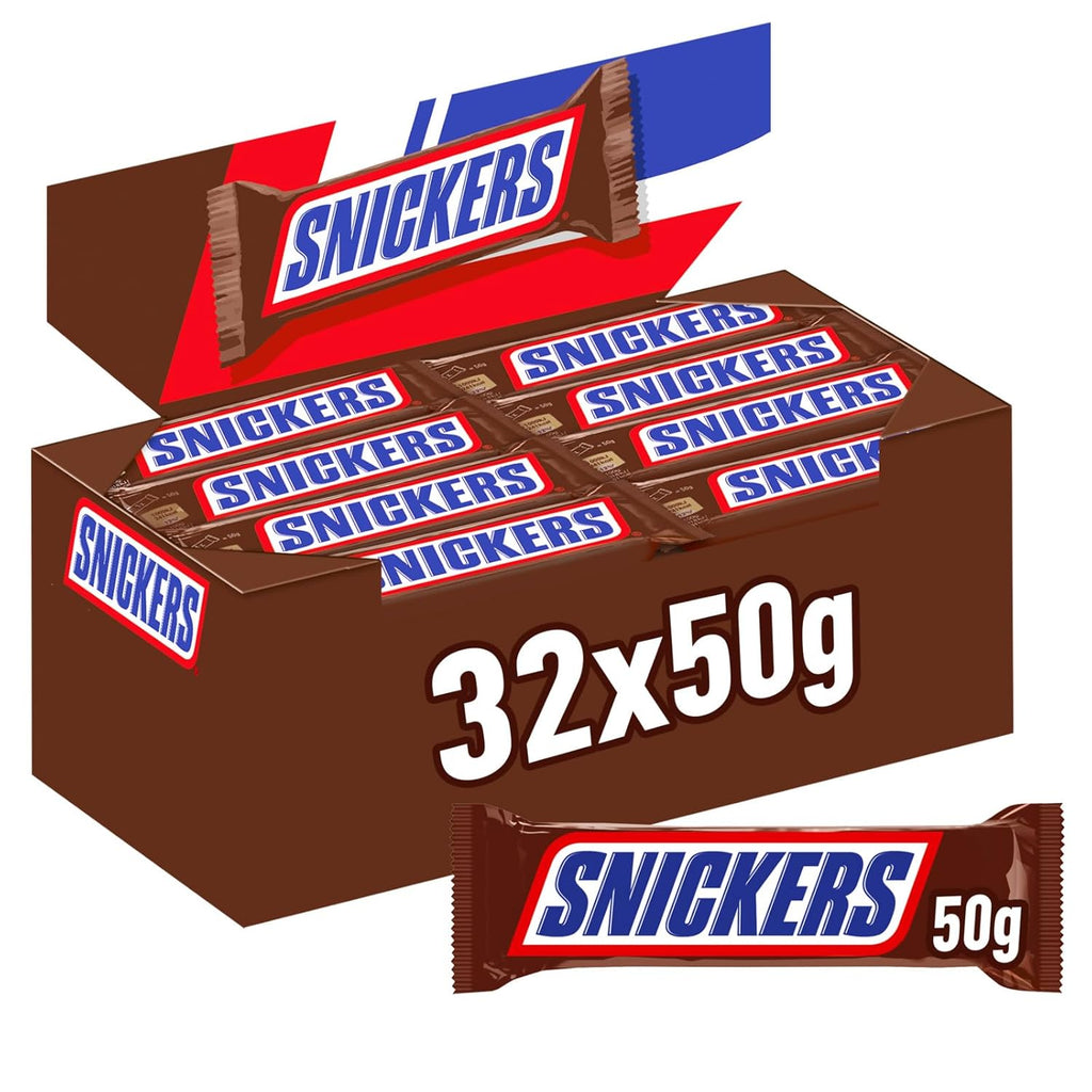Snickers Schokoriegel Erdnuss Karamell 32er Pack verschiedene Sorten