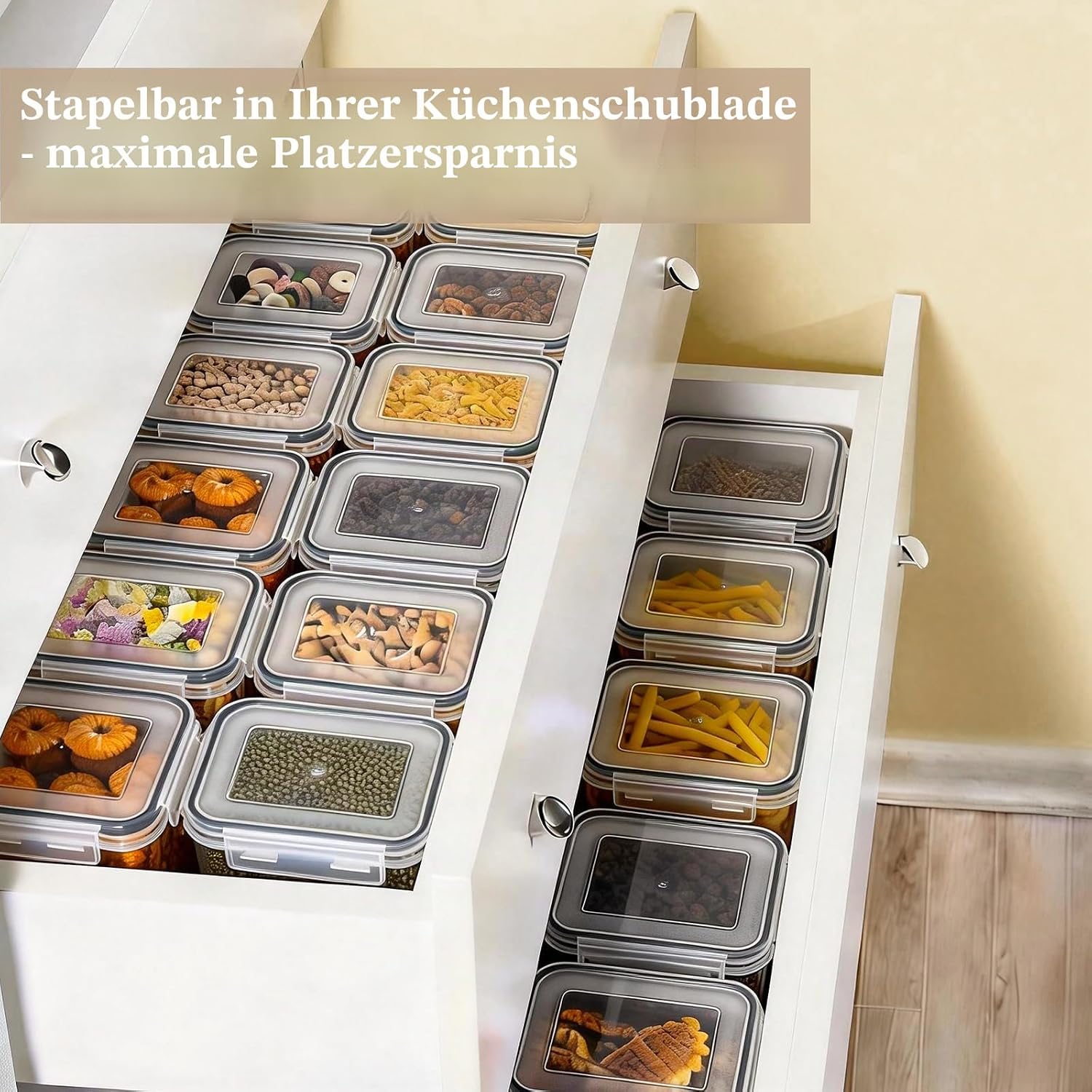Gomaihe Vorratsdosen 25er Set luftdicht Kunststoff Aufbewahrungsdosen