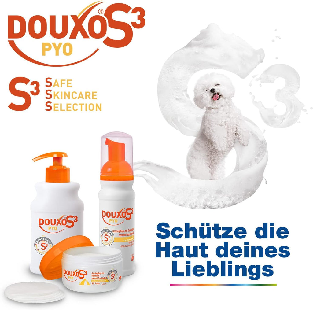 Douxo S3 Pyo Shampoo fuer Hunde und Katzen gegen Bakterien Hefepilze