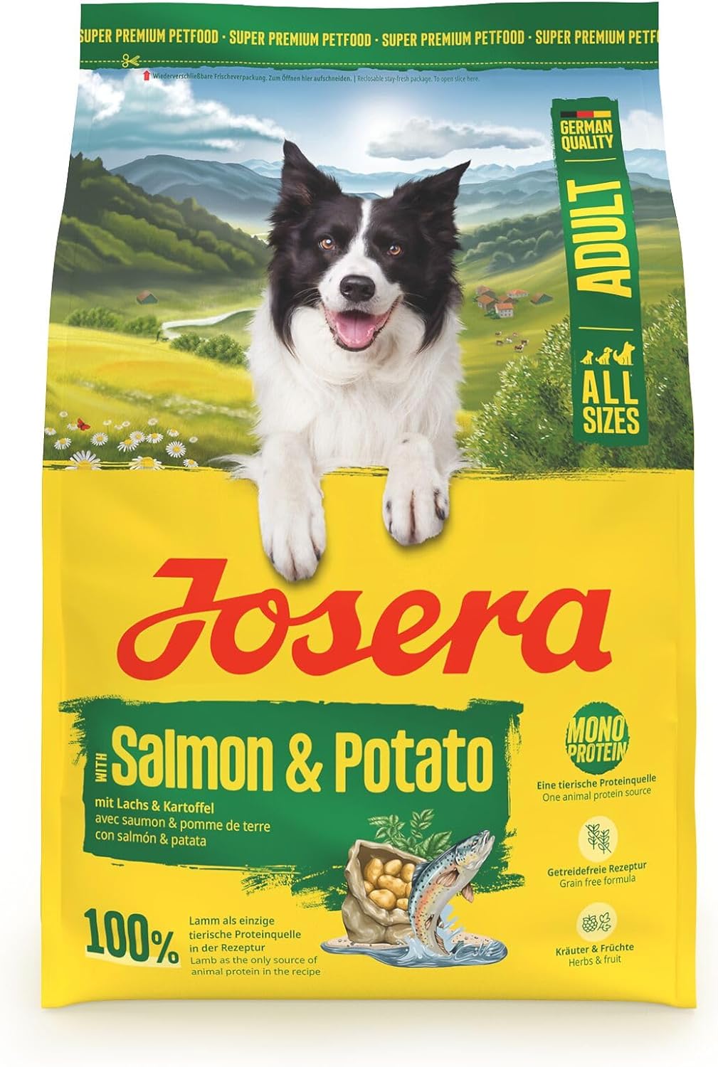 Josera Adult Lachs & Kartoffel Trockenfutter bis - getreidefrei