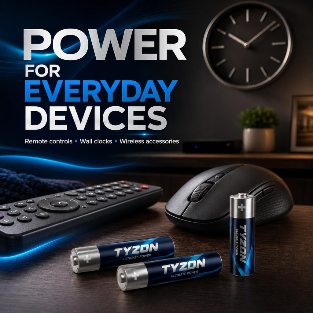 Tyzon AAA Batterien 40 Stueck Langzeitausfuehrung hochleistungsfaehig