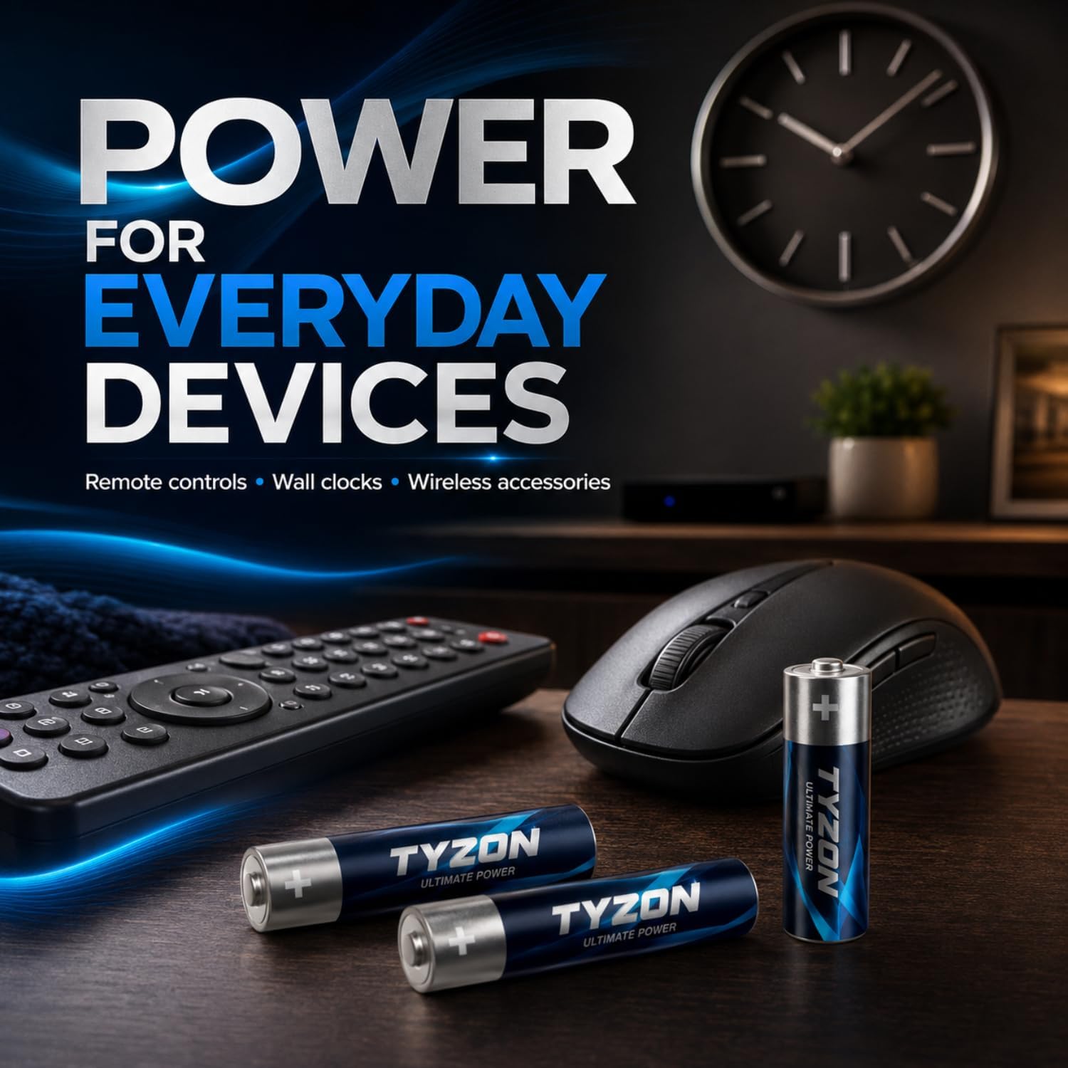 Tyzon AAA Batterien 40 Stueck Langzeitausfuehrung hochleistungsfaehig