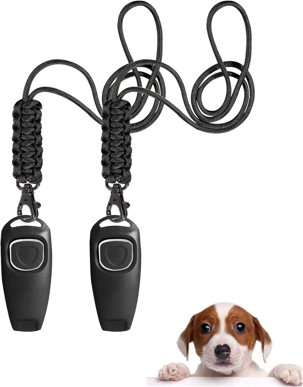 Ruetter Hundepfeife Hochfrequenz mit Clicker Set fuer Hundetraining