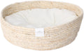 Dehner Premium Lovely Kuschelbett Ø38 cm Höhe 13 cm Weiß Beige
