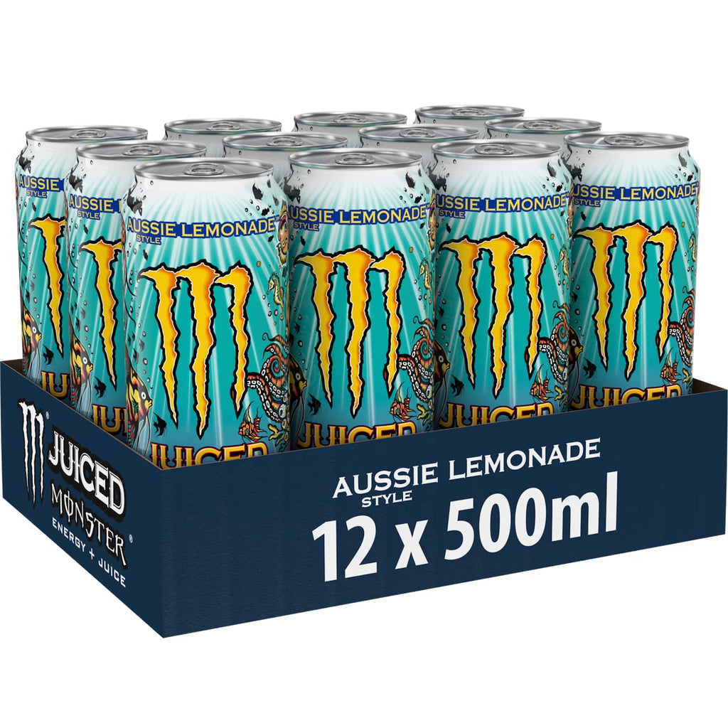 Monster Energy Aussie Style Lemonade 12x500ml Full Sugar
