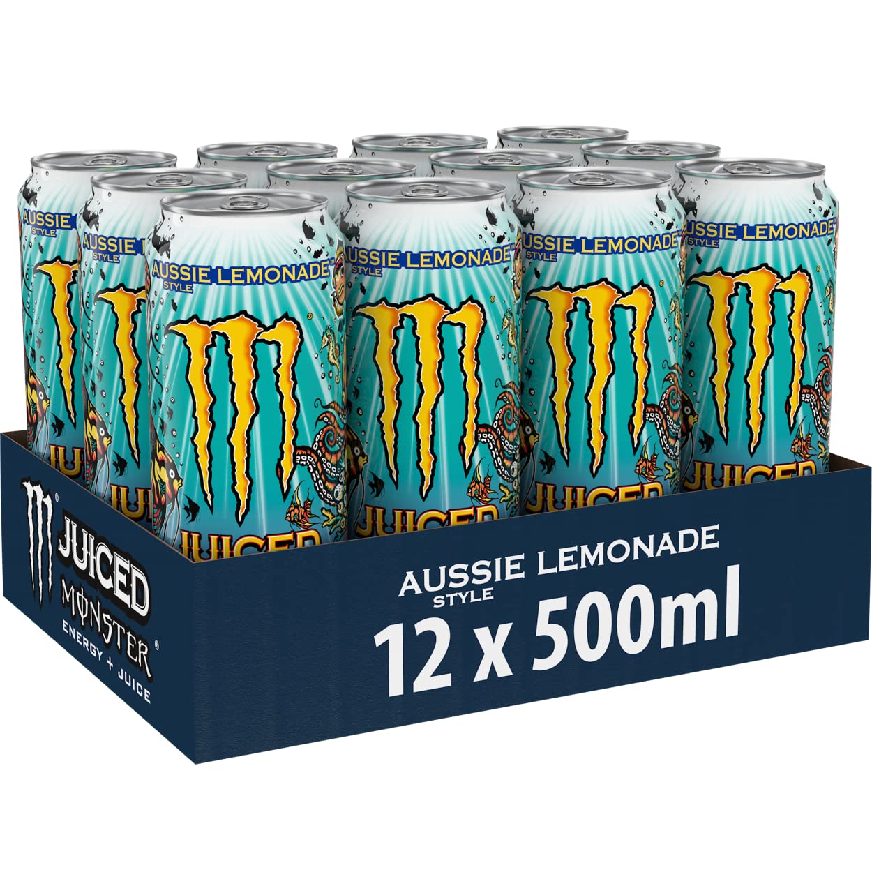 Monster Energy Aussie Style Lemonade 12x500ml Full Sugar