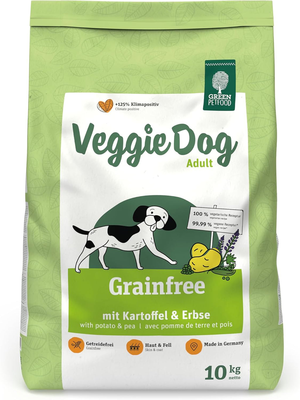 Green Petfood VeggieDog Adult vegetarisches Trockenfutter Kartoffel Erbse -1