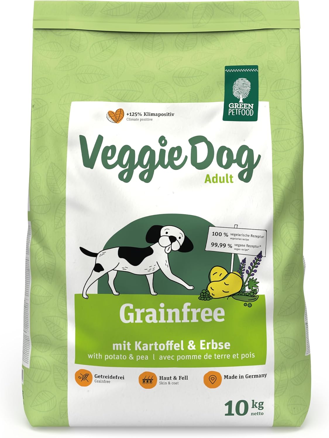 Green Petfood VeggieDog Adult vegetarisches Trockenfutter Kartoffel Erbse -1