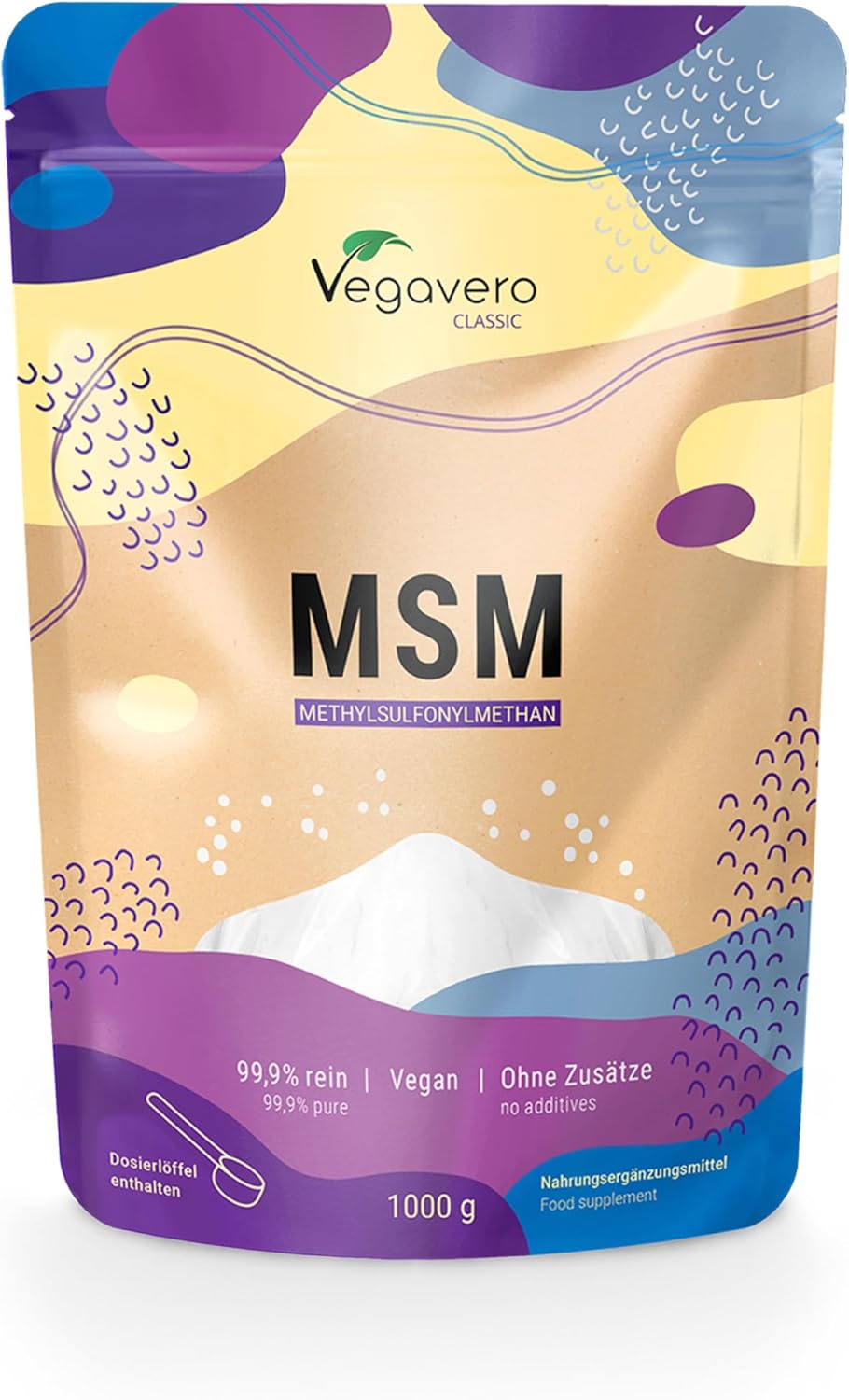 MSM Pulver Methylsulfonylmethan 99,9% Vegan Supplement