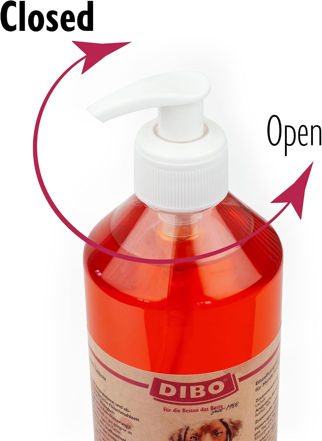Lachsöl für Hunde und Katzen 500 ml Omega 3 6 Pumpspender Fell Haut