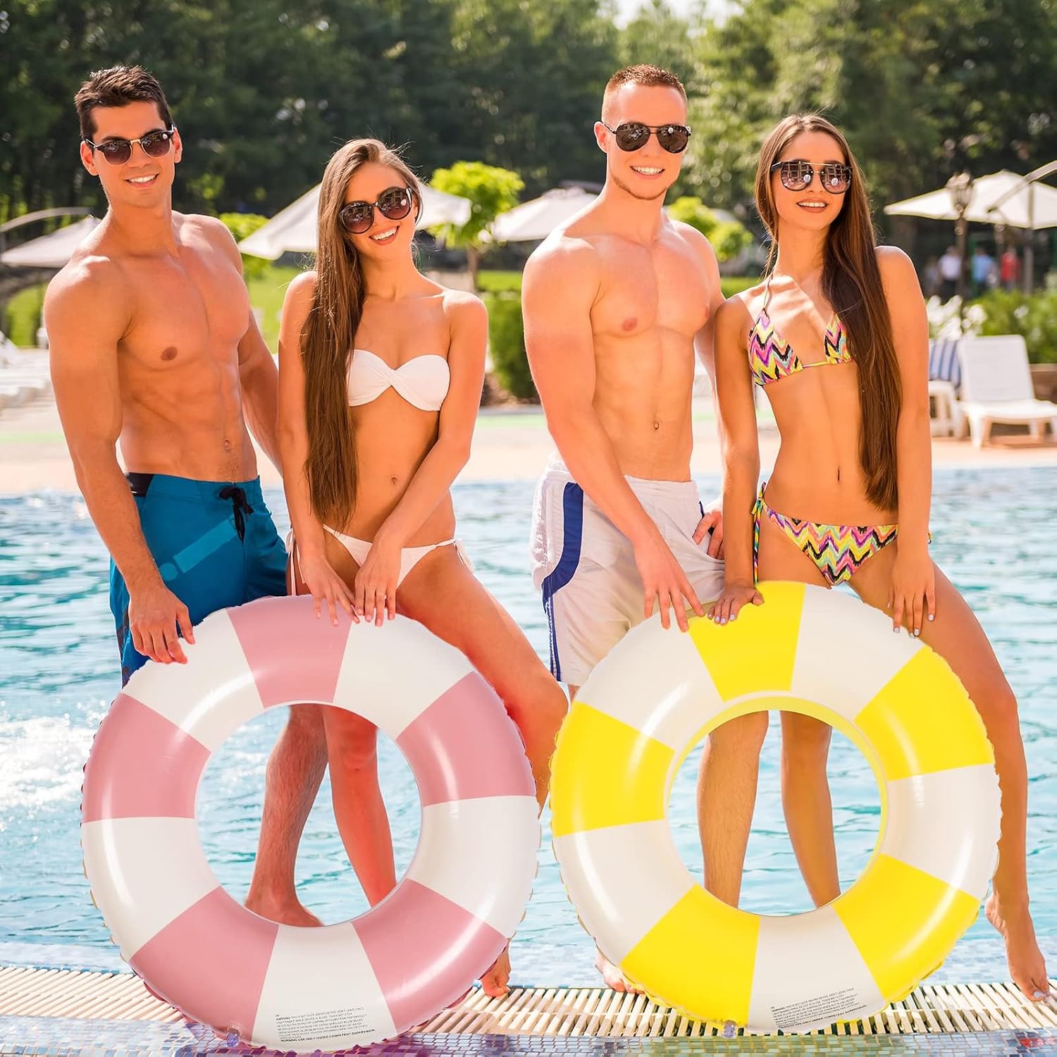 Aufblasbarer Schwimmring Schwimmbad Luftmatratze Pool Float Sommer