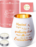 Windlicht mit Gravur verschiedene Farben Glas Windlichter Spruch Geschenk fuer Fr