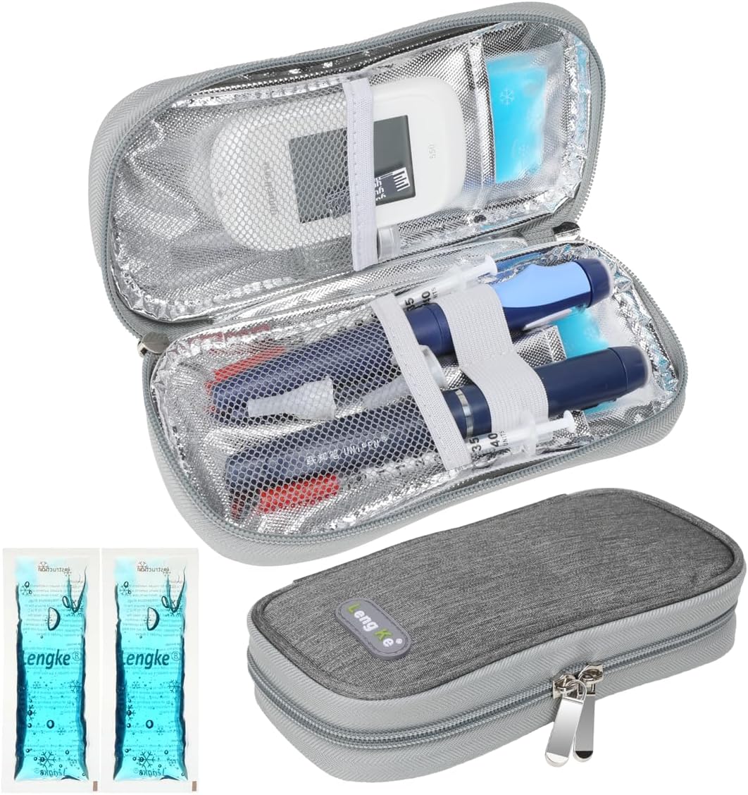 YOUSHARES 4er Set TSA Kuehlakkus fuer Insulin Kuehlbox Pen Tasche Medikamentenetui