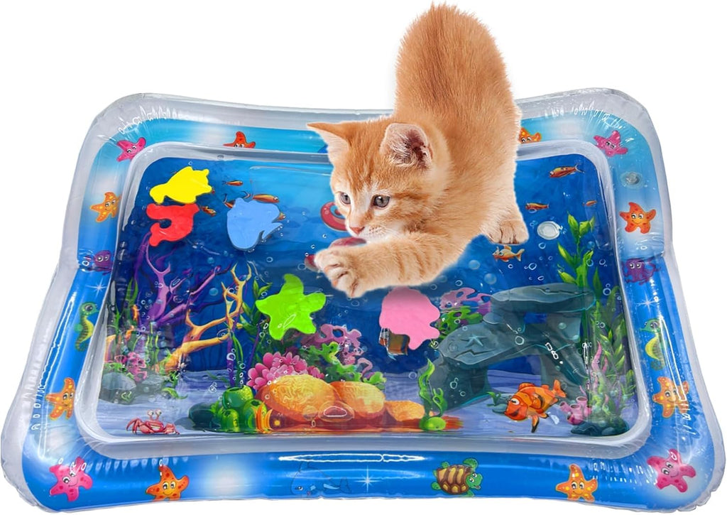 Interaktive Wasserspielmatte fuer Katze und Hund mit Sensor Sommer