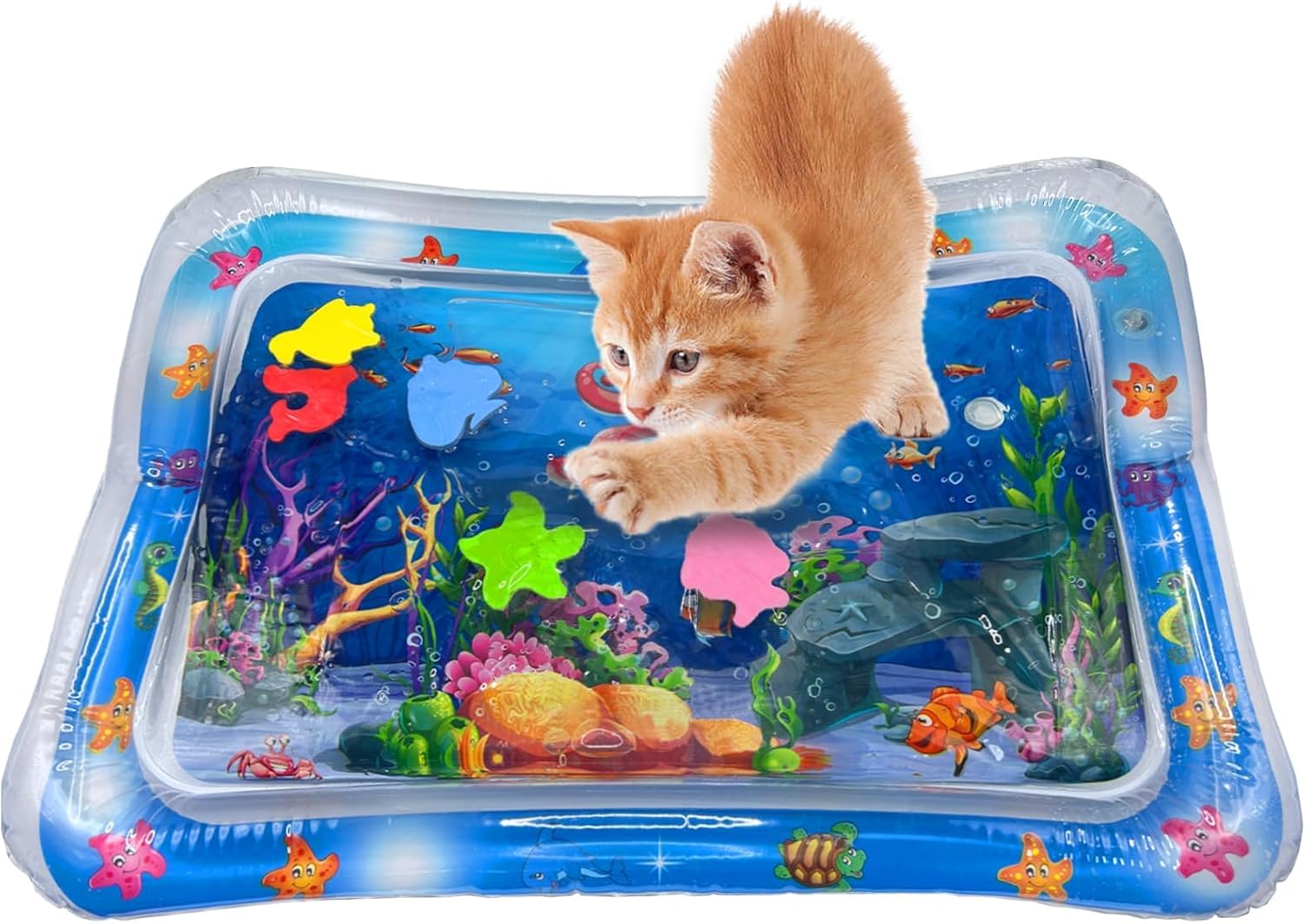 Interaktive Wasserspielmatte fuer Katze und Hund mit Sensor Sommer
