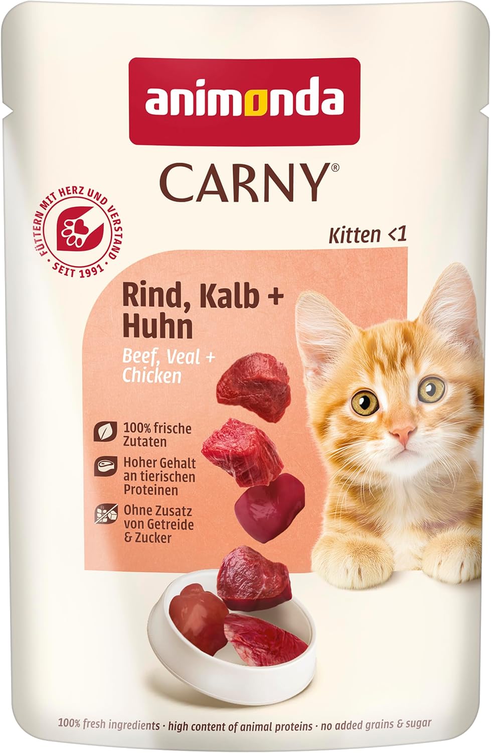 Animonda Carny Gefluegel Mix Katzenfutter nass getreidefrei