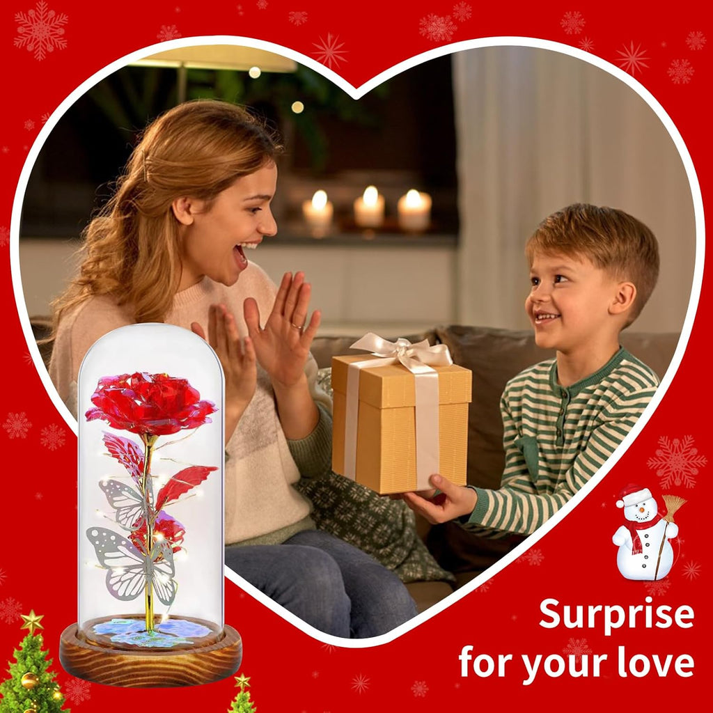 Infinity Rose Ewige Rose Geschenk Valentinstag fuer Sie Frau Freundin