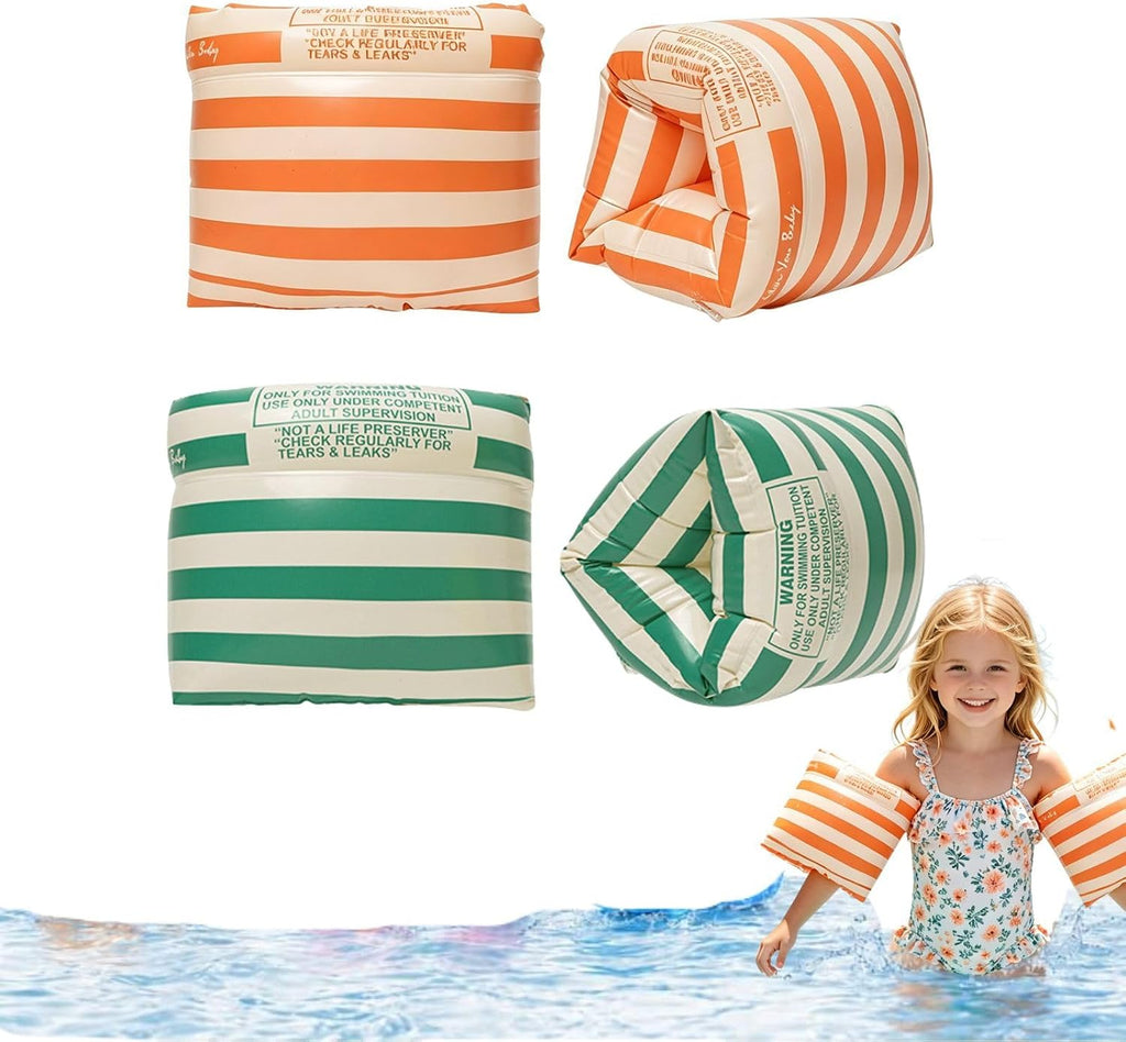 Schwimmfluegel 4er Set mit 2 unabhaengigen Luftkammern, 15-100 kg, hautvertraeglich