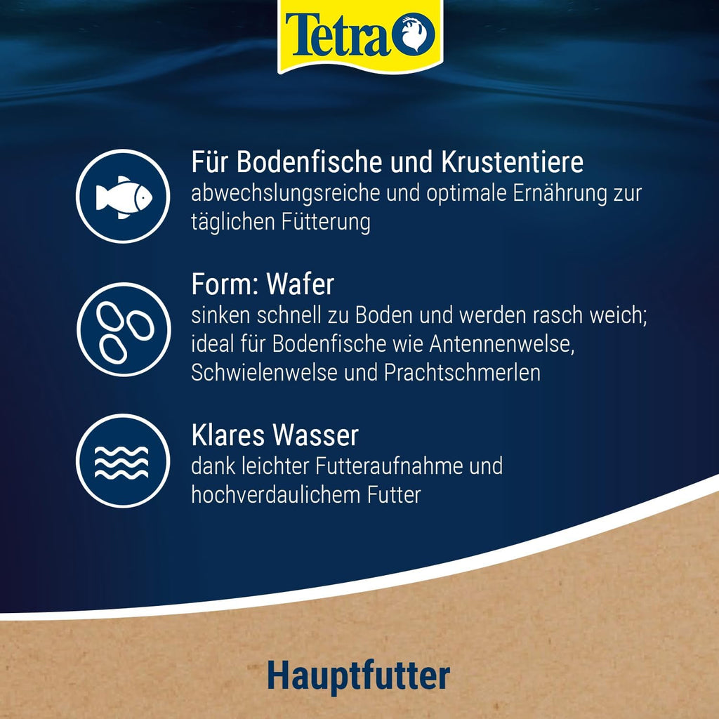 Tetra Wafer Mix Fischfutter fuer Bodenfische, Welse und Krebse