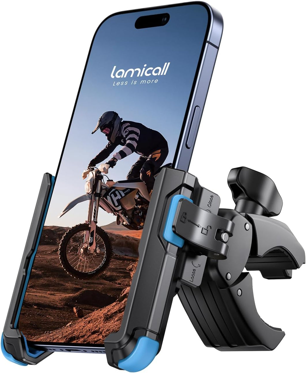 Fahrrad Lenkerhalterung 360° Universal mit 1S Sperre Handyhalterung