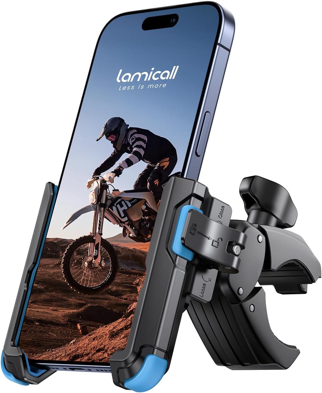Fahrrad Lenkerhalterung 360° Universal mit 1S Sperre Handyhalterung