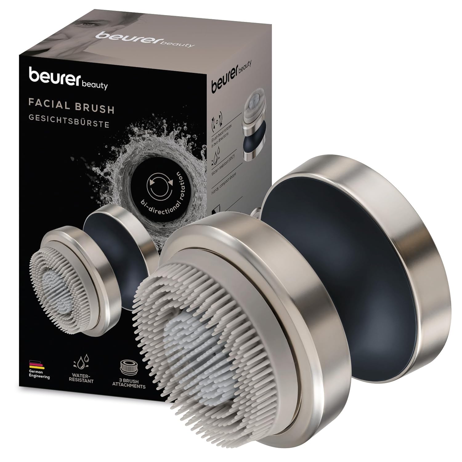 Beurer FC 45 Gesichtsreinigungsbuerste wasserdicht 2 Stufen Weiss
