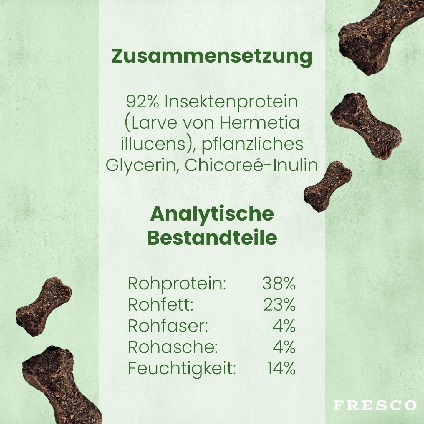 FRESCO Dog Martin Ruetter Trainingsknoechelchen 1 kg Insektenprotein getreidefrei