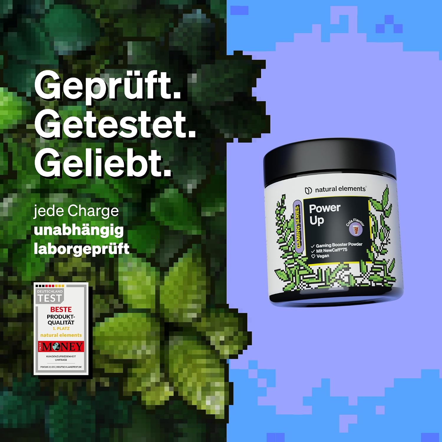 Elements Power Up Mojito Gaming Booster Pulver 40 Drinks mit Koffein verschieden