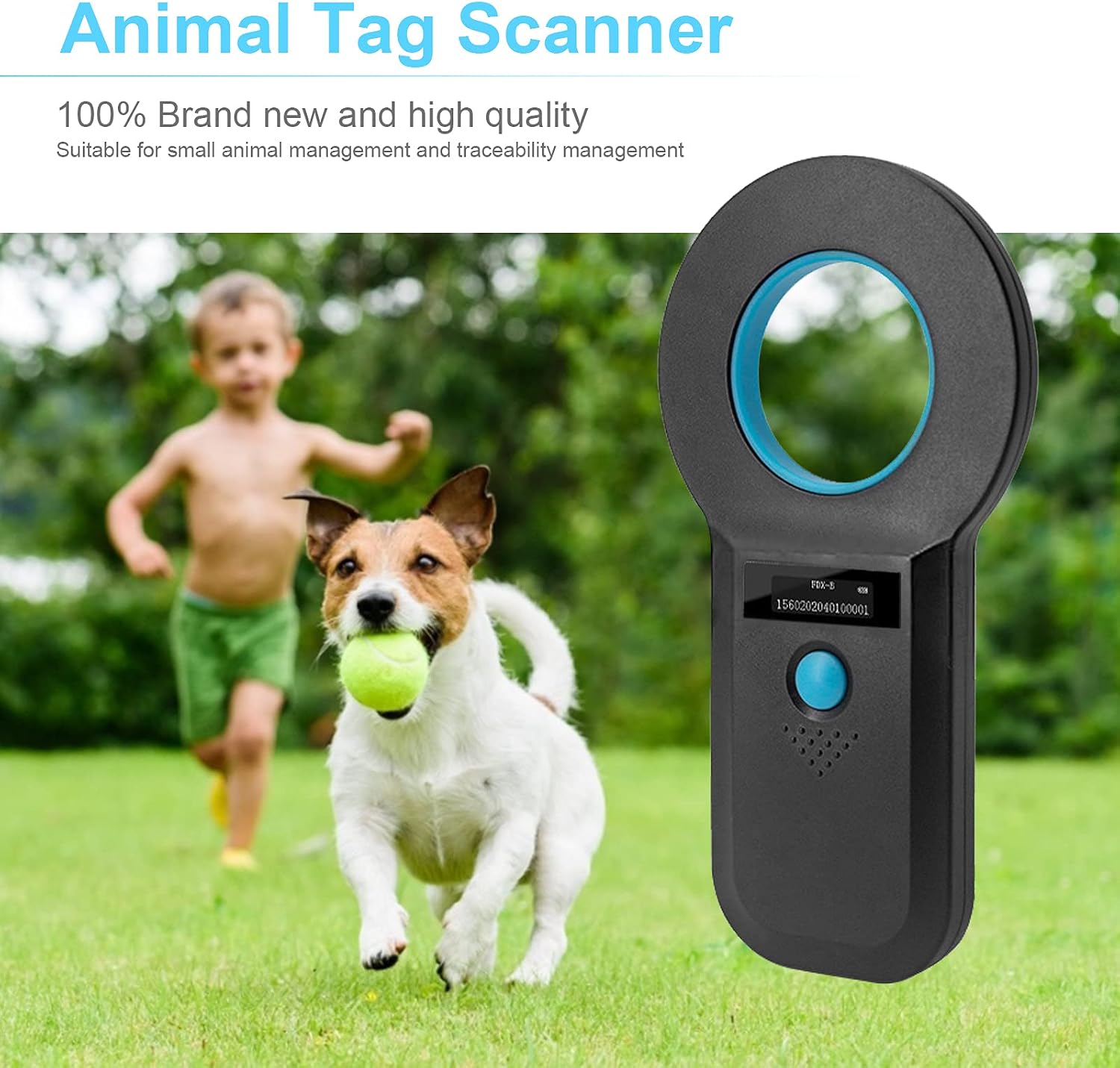 Mikrochip Scanner RFID OLED ISO11784/11785 für Hund Katze Haustier