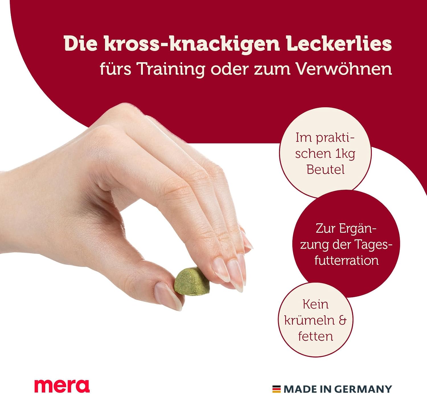 MERA Bakery Gourmet Happen (), Hundeleckerli fuer Training oder als Snack, Lec