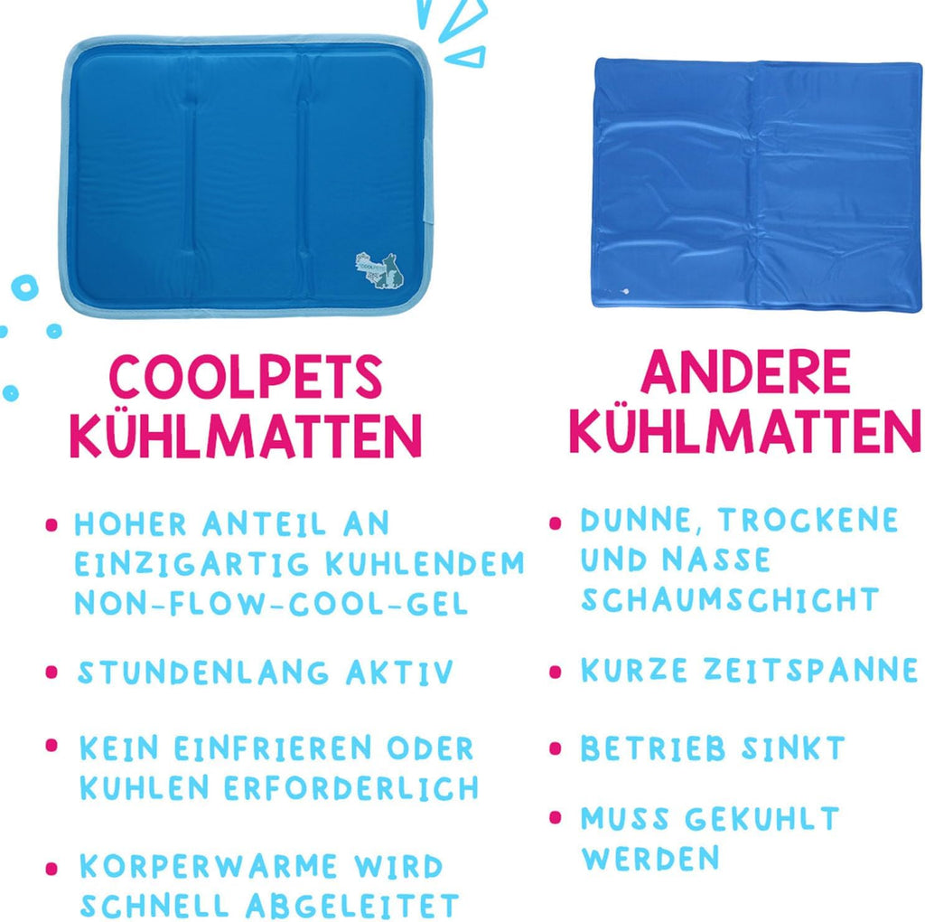 CoolPets Kuehlmatte Hund XS 40x30 cm rutschfest mit Citronella Eukalyptus