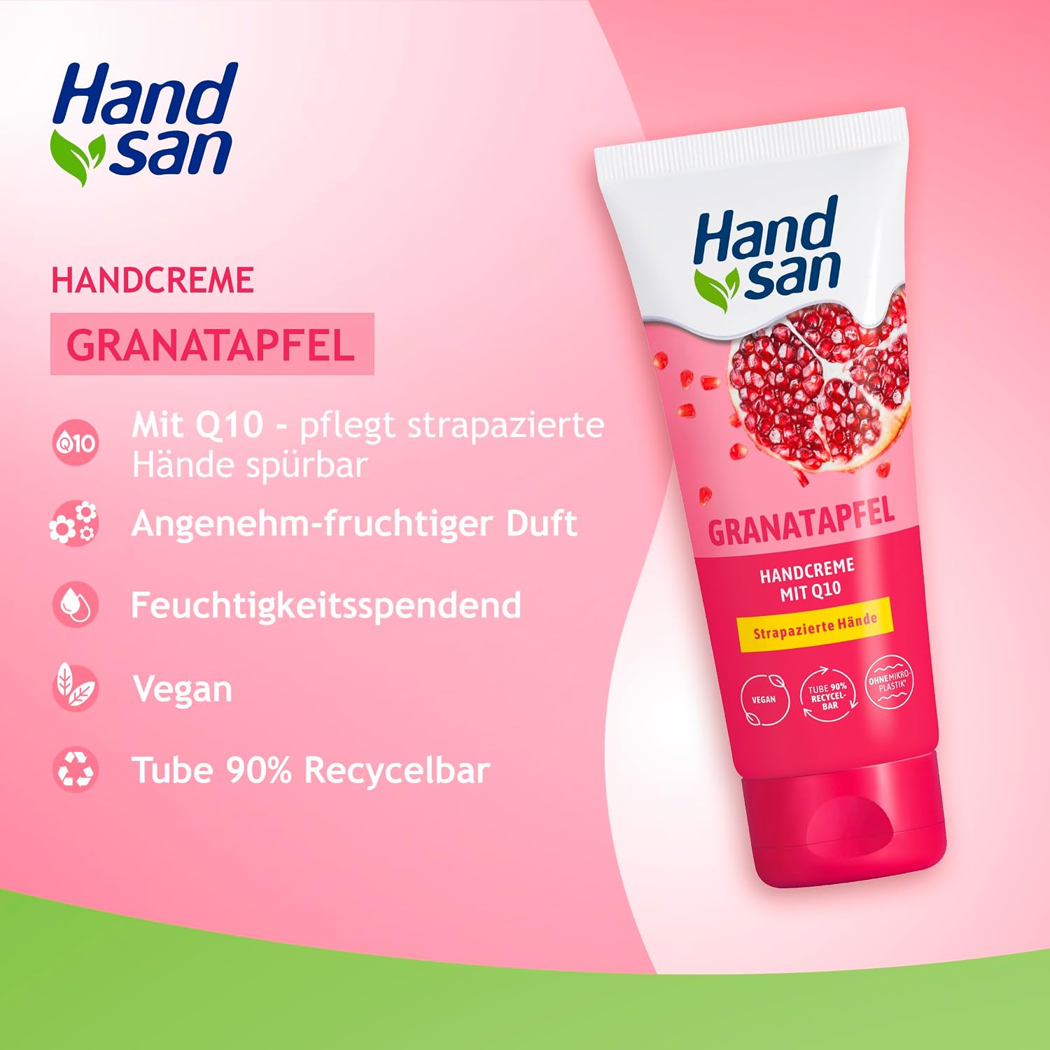 Handsan Urea Handcreme 5% fuer sehr trockene Haende, verschiedene Sorten
