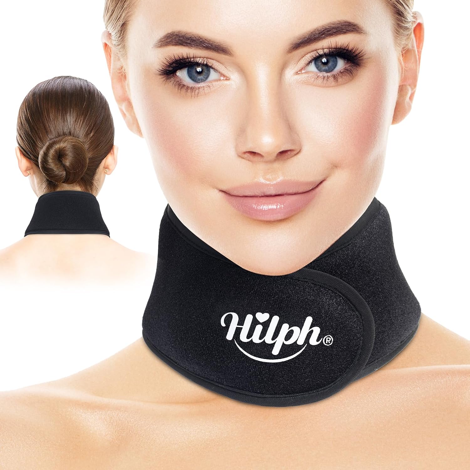 Hilph Nacken-Kuehlpad wiederverwendbar Gelkuehlakku fuer Nackenschmerzen & Schwellu