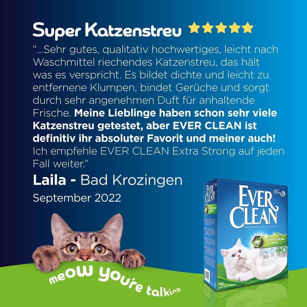Ever Clean Katzenstreu 10 L extrastark mit Duftstoffen verschiedene Sorten