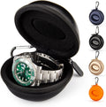 Reise Uhrenetui Orange 1 Fach bis 50 mm Schutzetui Uhr