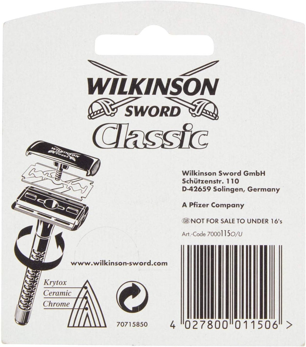 Wilkinson Sword Classic Rasierklingen fuer Herren 10 Stueck