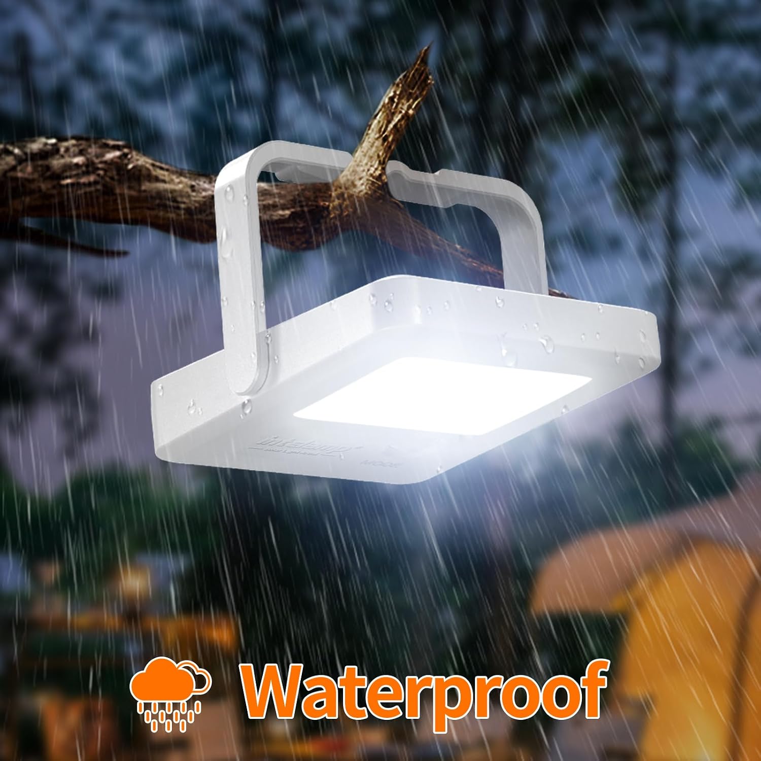 Intelamp LED Campinglampe 2er Set wasserdicht Akku Laterne fuer Camping, Angeln