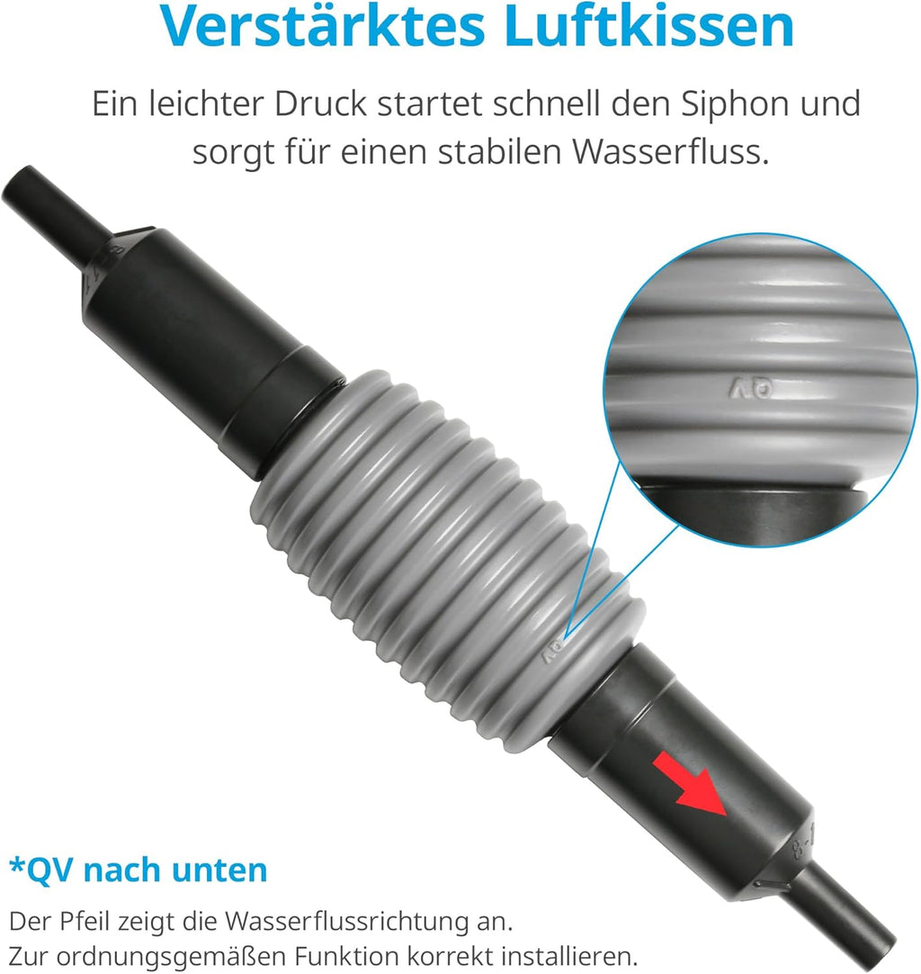NICREW Aquarium Kiesreiniger Wasserwechsel Handpumpe Bodensauger