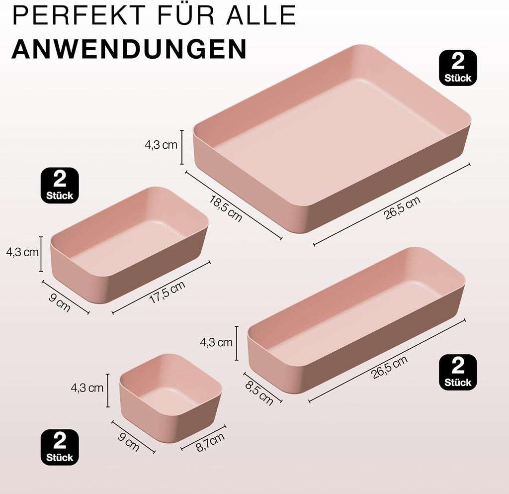 Schubladen Organizer Set Schubladentrenner Schreibtisch Sortierbox