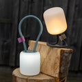 Campo Libre LENI I wiederaufladbare dimmbare Campinglampe zum Aufhaengen Moos