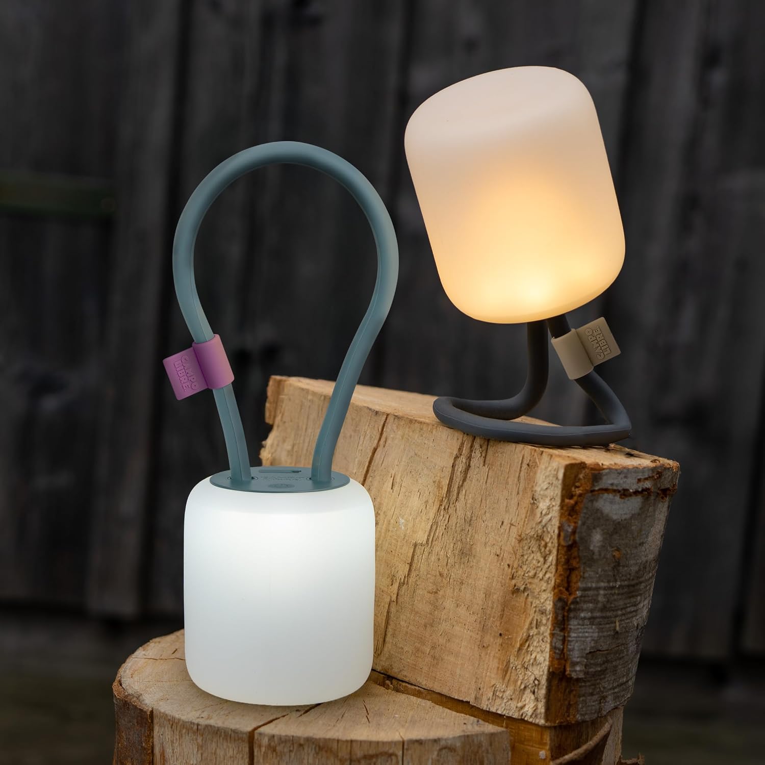 Campo Libre LENI I wiederaufladbare dimmbare Campinglampe zum Aufhaengen Moos