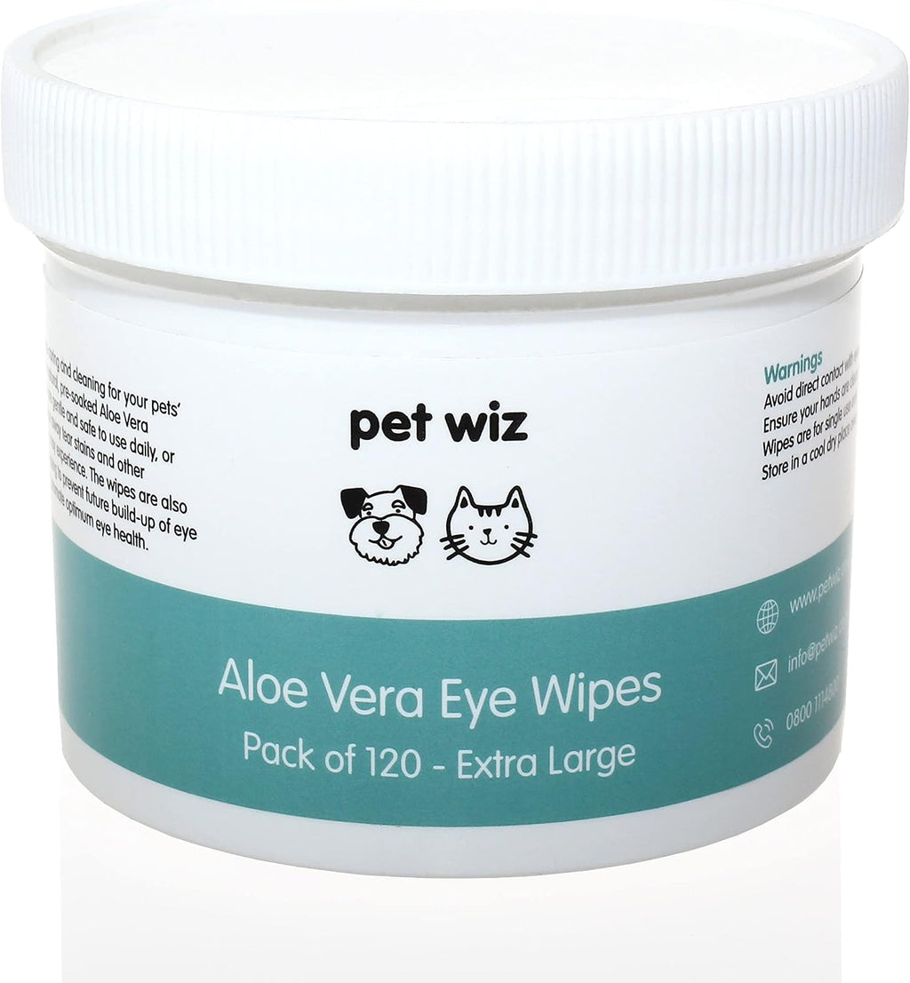 Pet Wiz Aloe Vera Augenwischtuecher fuer Hunde und Katzen Groesse XL 1 Dose