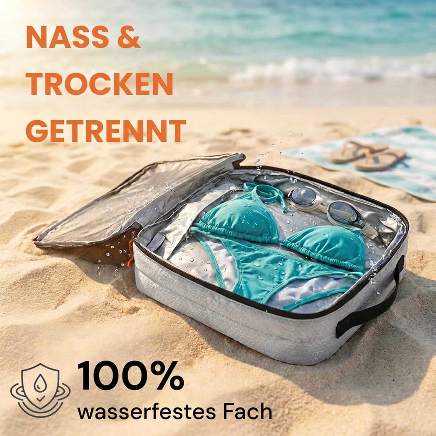 Packing Cubes Kompressions Reise Koffer Organizer Set - Gepaeck Ordnung