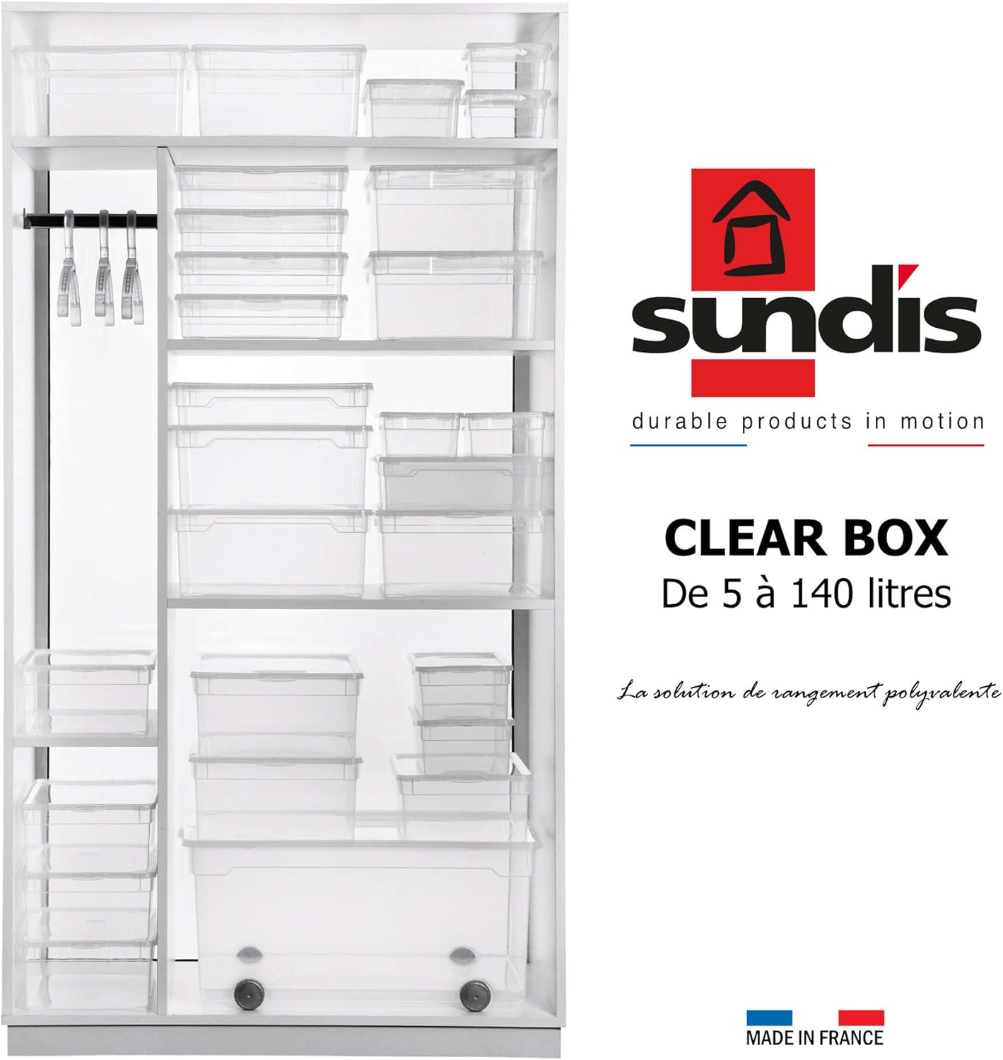 Rotho Clear Aufbewahrungsbox 3er Set transparent mit Deckel BPA‑frei