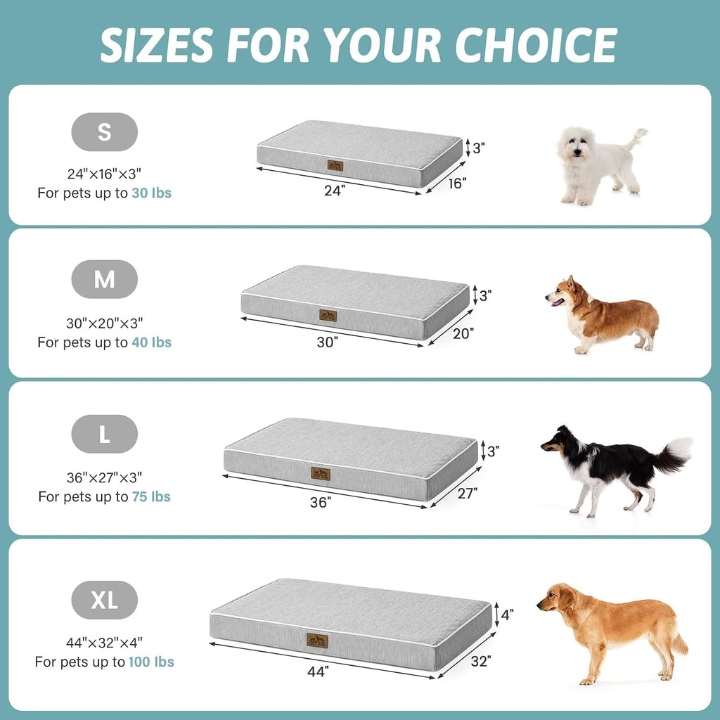 COZY KISS Hundebett 61x41x7,5cm kuehlend orthopaedisch und rutschfest